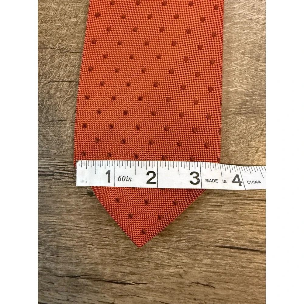 Pierre‎ Balmain Paris Silk Dotted Necktie Hand Made Made in France